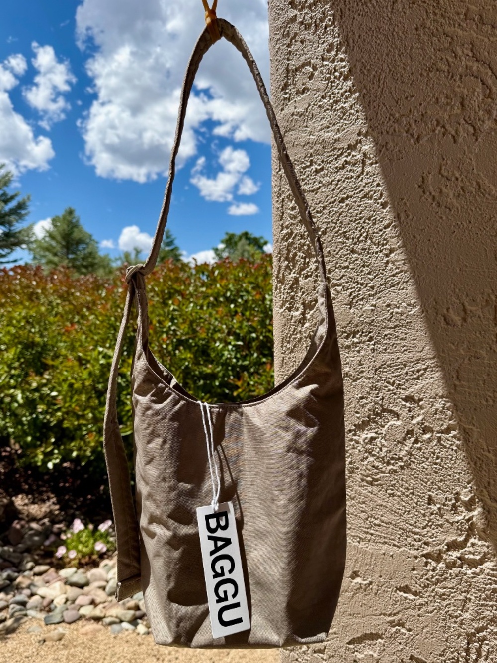 BAGGU Small Nylon Sling - Dove - NWT